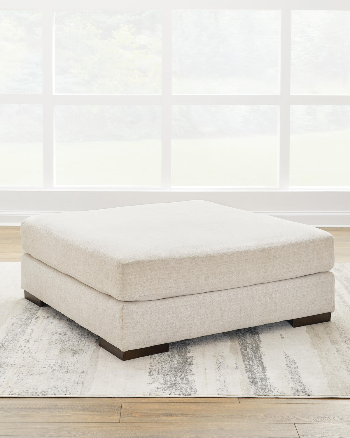 Kiama Bay Oversized Accent Ottoman in Natural