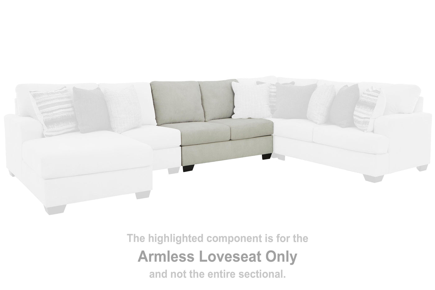 Lowder Armless Loveseat