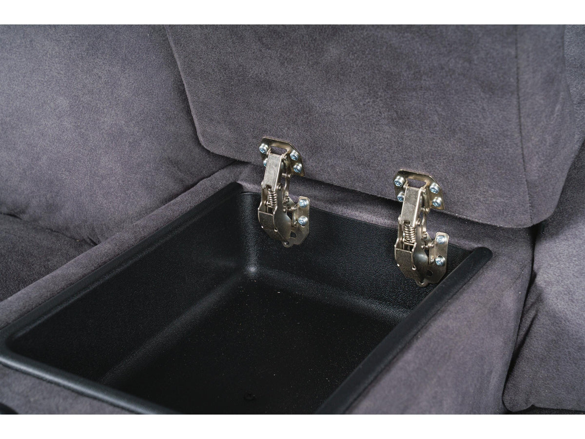 Amarante Reclining Loveseat with Console in Slate