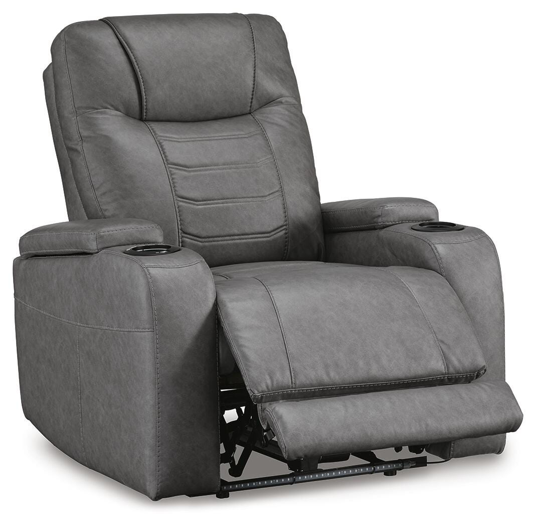 Halcourt Power Recliner in Slate