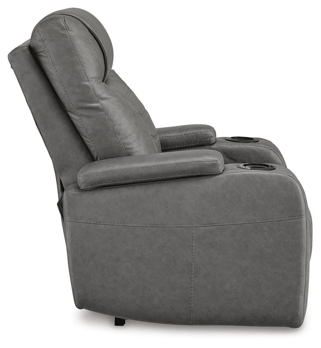 Halcourt Power Recliner in Slate