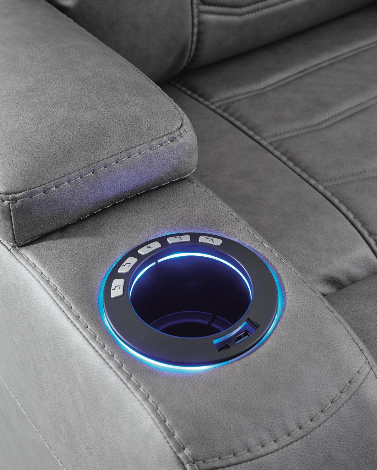 Halcourt Power Recliner in Slate