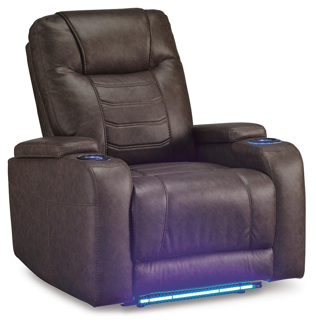Halcourt Power Recliner in Umber