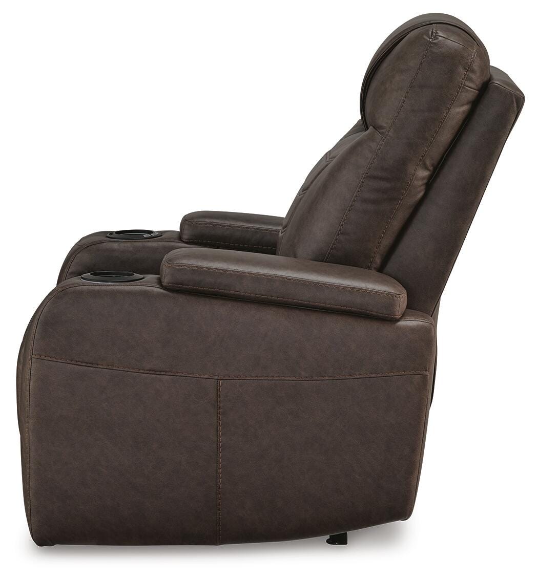Halcourt Power Recliner in Umber