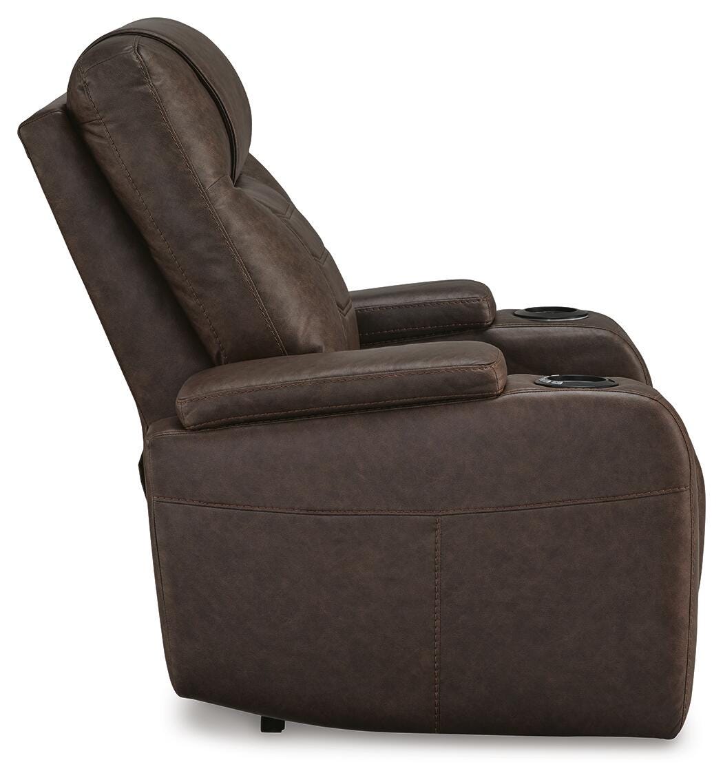 Halcourt Power Recliner in Umber