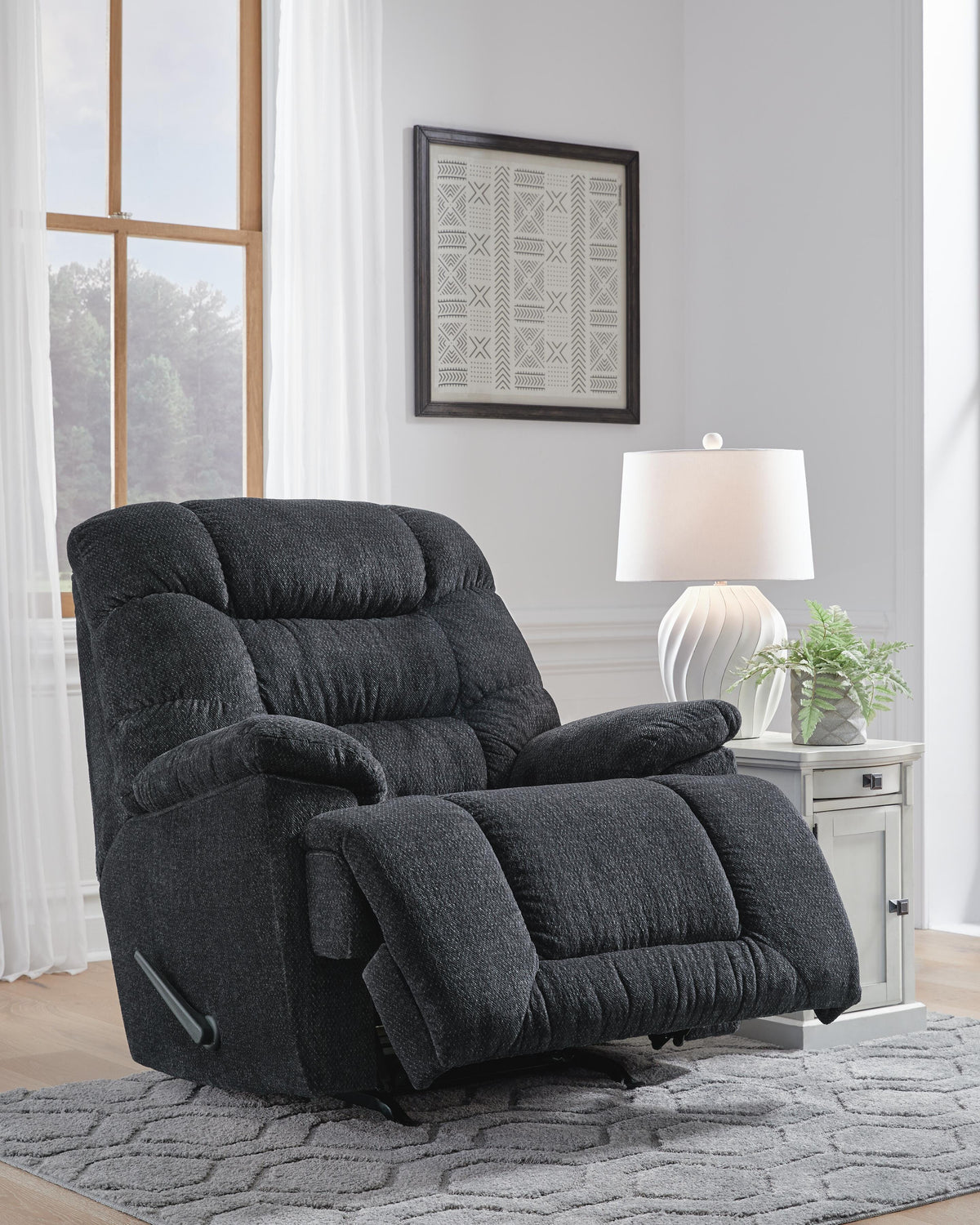 Vosk Recliner in Charcoal