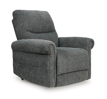 Arlo Cross Power Lift Recliner in Charcoal