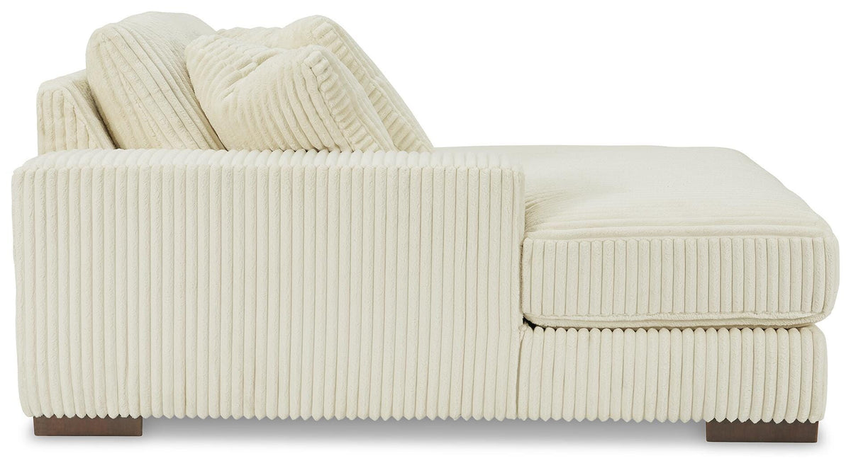 Bawley 4-Piece Sectional with Chaise in Ivory Velvet