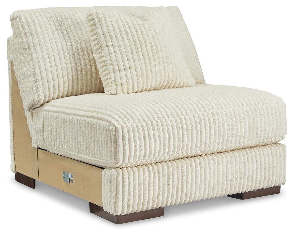 Bawley 4-Piece Sectional with Chaise in Ivory Velvet