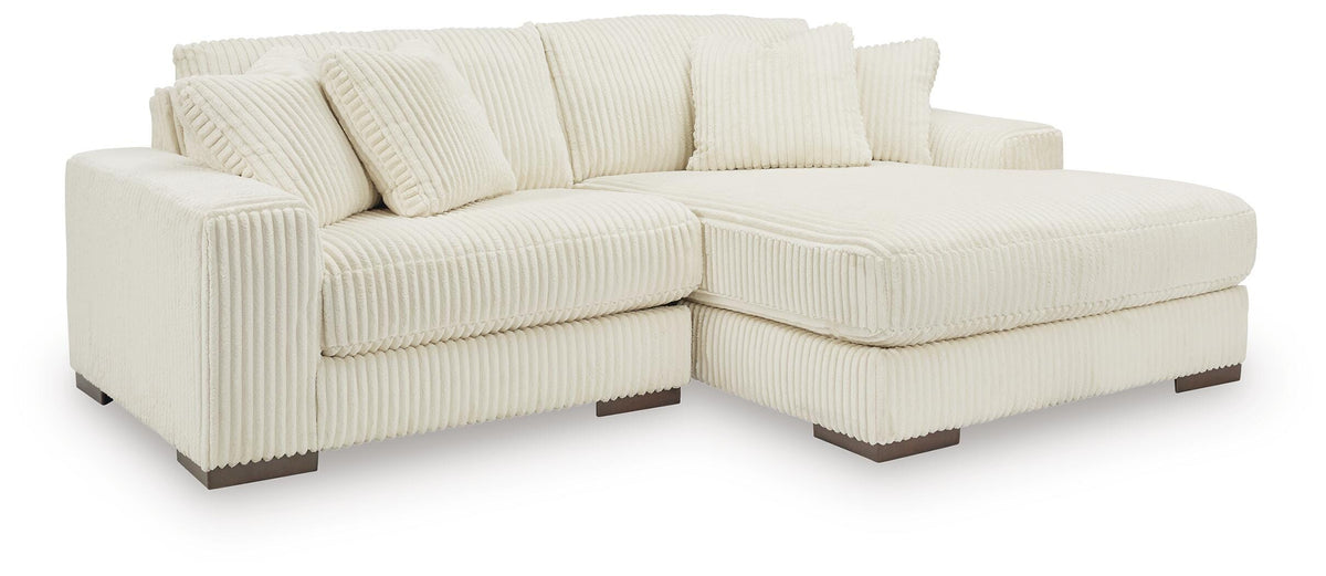 Bawley 2-Piece Sectional with Chaise in Ivory