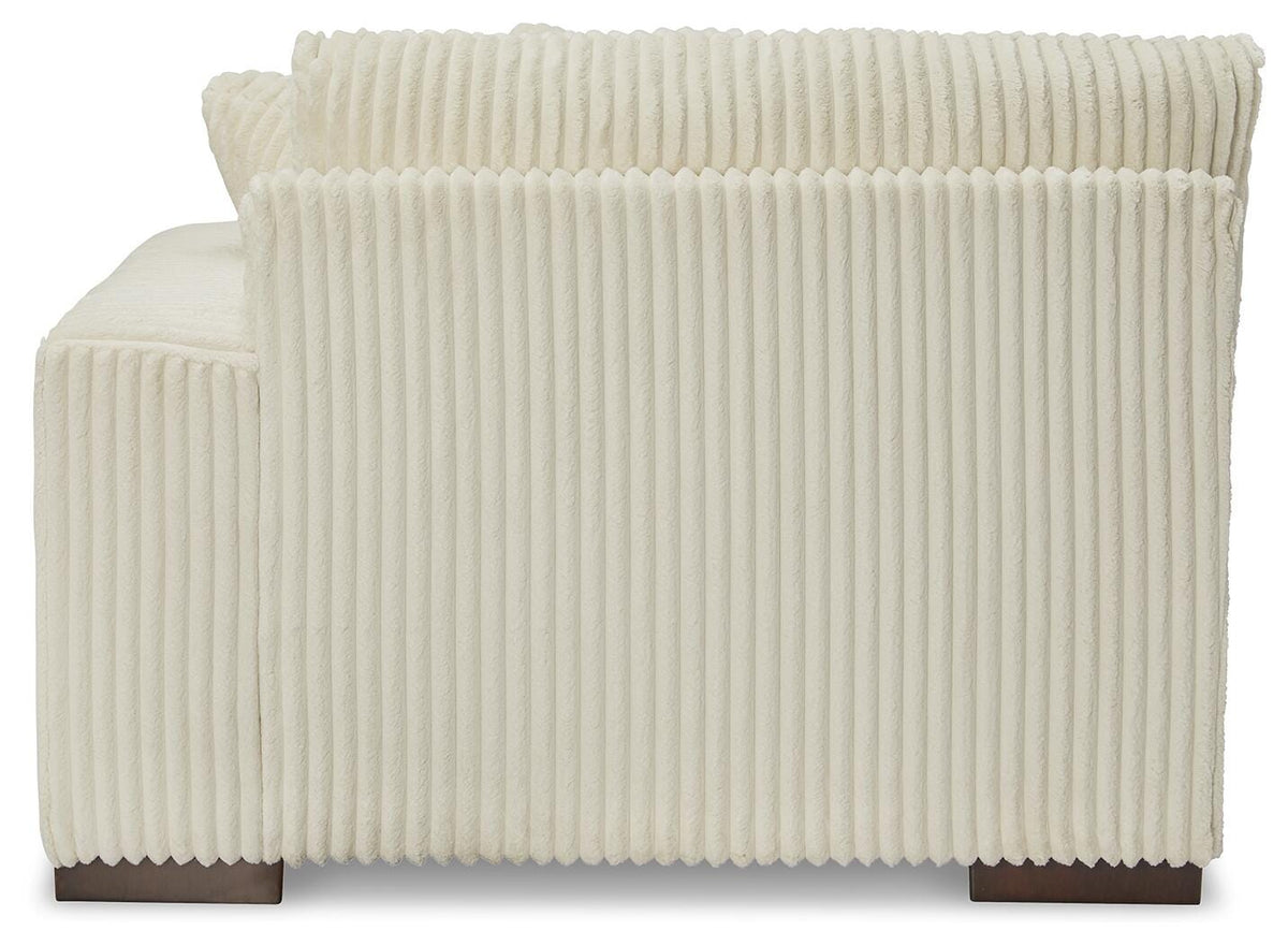 Bawley 4-Piece Sectional with Chaise in Ivory Velvet