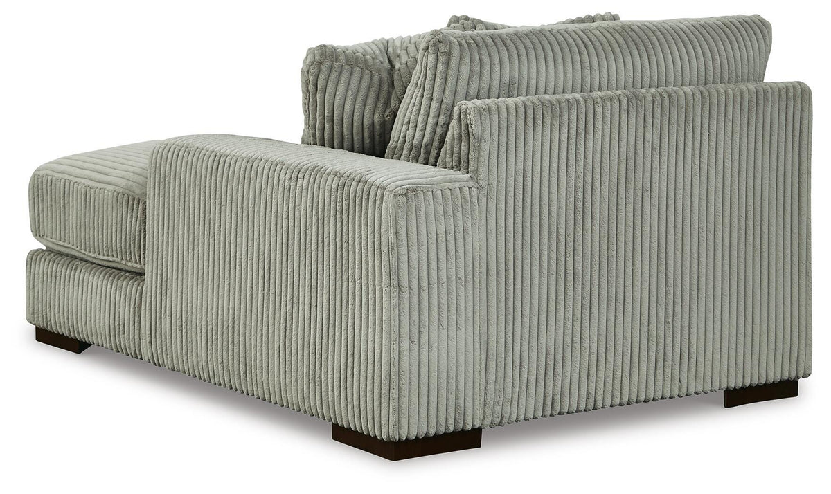 Bawley 3-Piece Sectional with Double Chaise in Fog