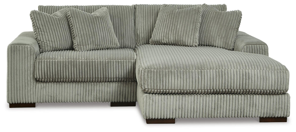 Bawley 2-Piece Sectional with Chaise in Fog