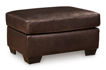Pennington Bay Ottoman in Dark Brown