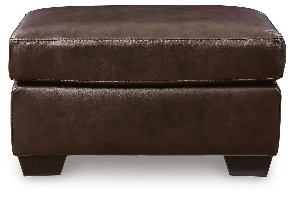 Pennington Bay Ottoman in Dark Brown