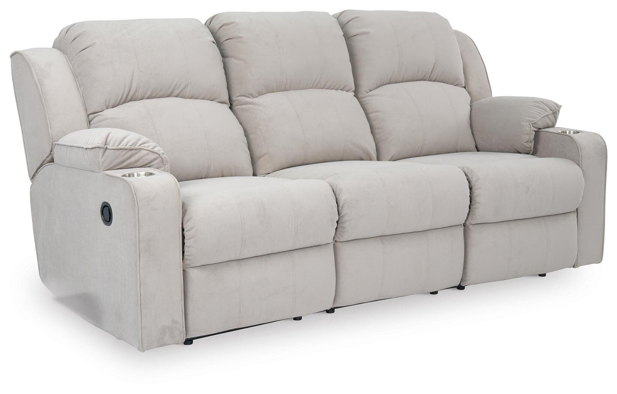 Torvex Reclining Sofa with Drop Down Table