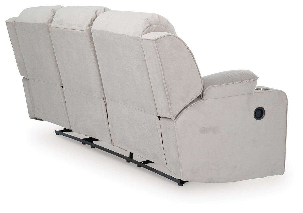 Torvex Reclining Sofa with Drop Down Table