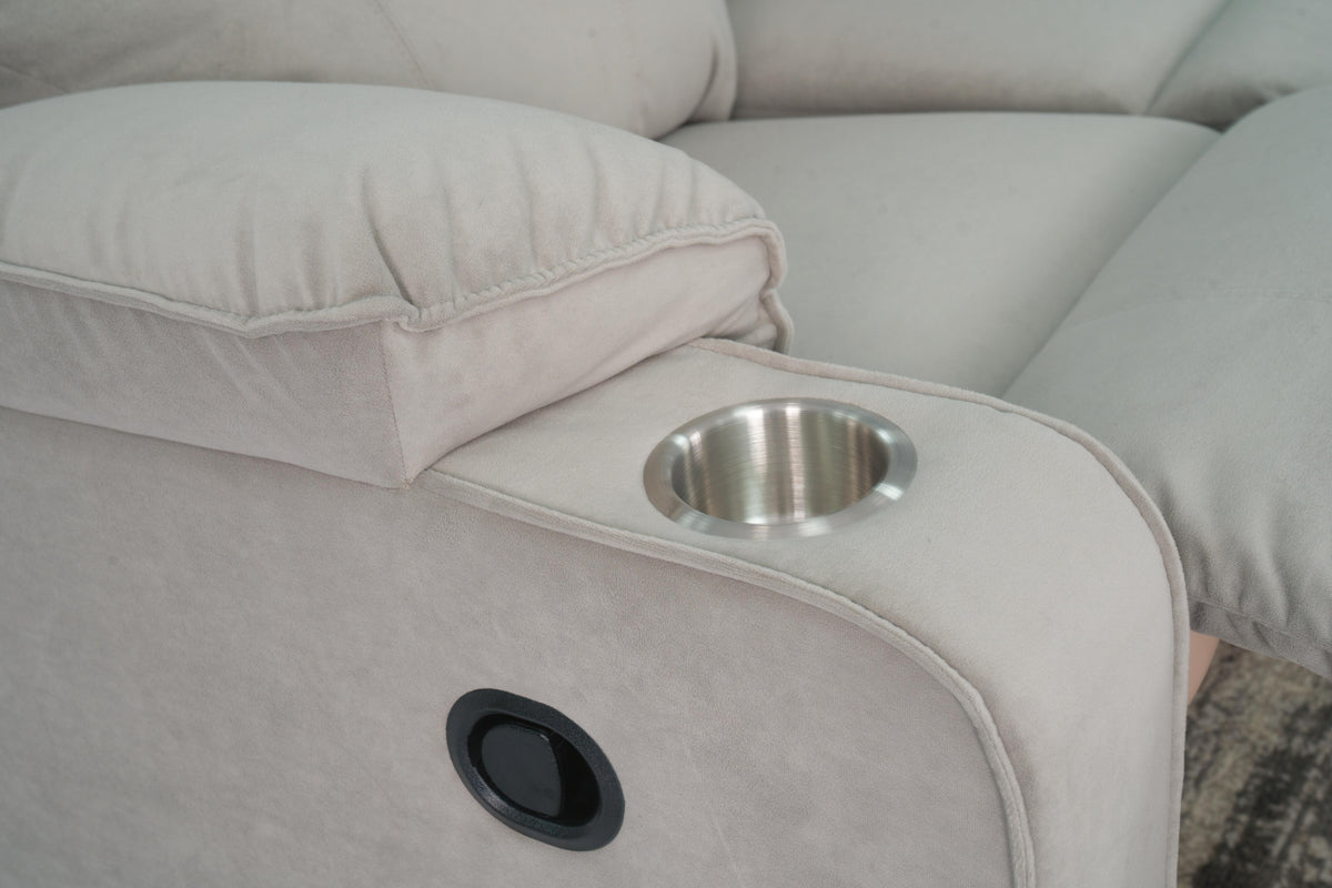 Torvex Reclining Sofa with Drop Down Table