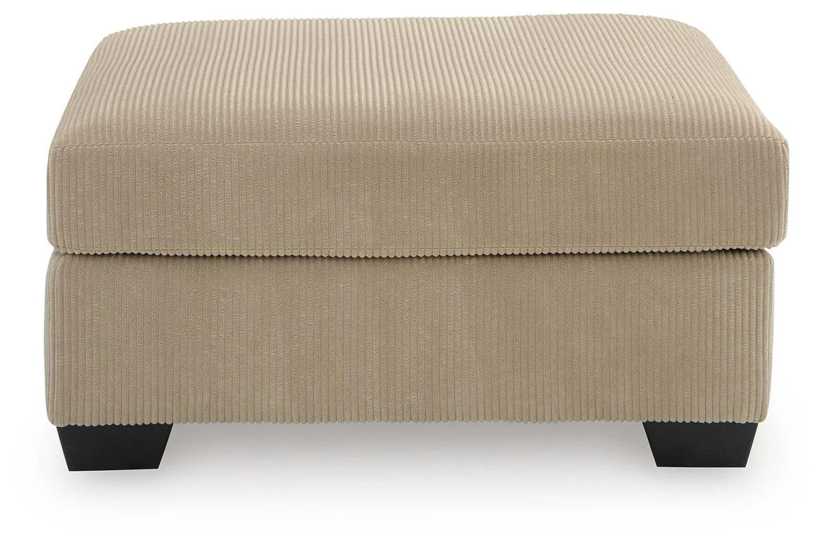 Harlan Oversized Accent Ottoman in Sand