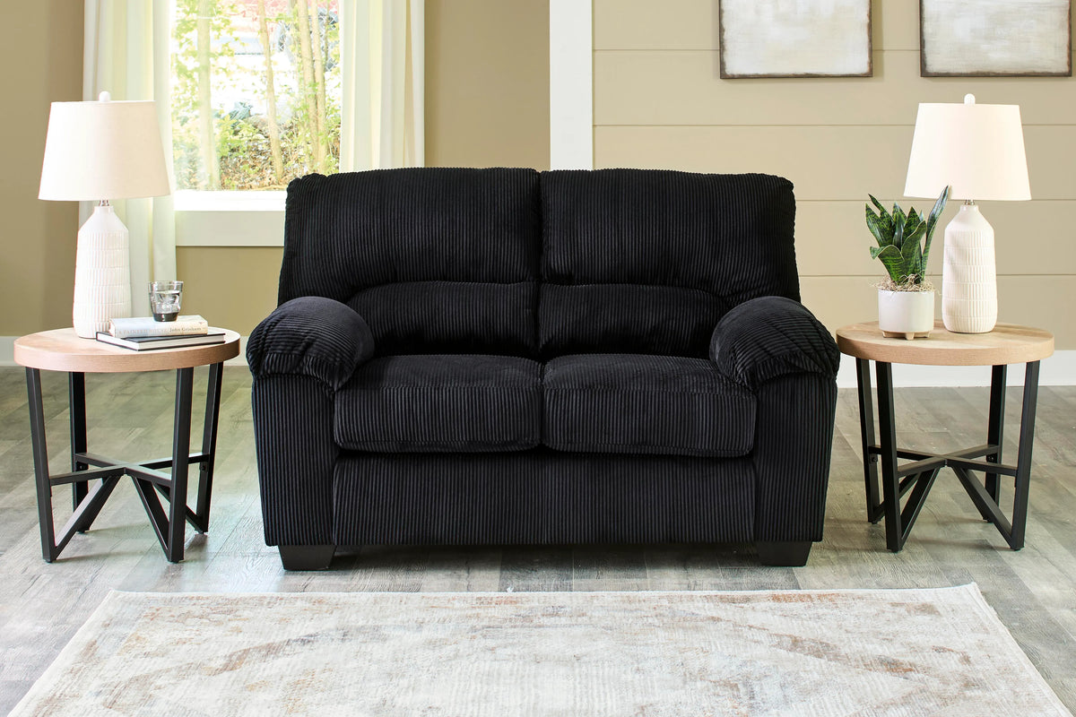 Harlan Loveseat in Onyx