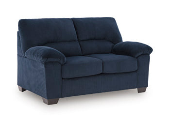 Harlan Loveseat in Navy