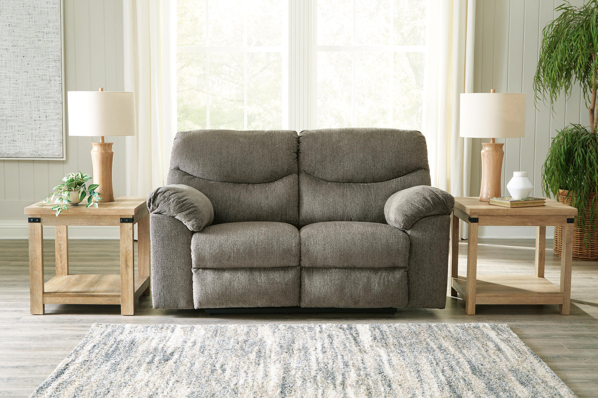 Etta Reclining Sofa and Loveseat in Putty