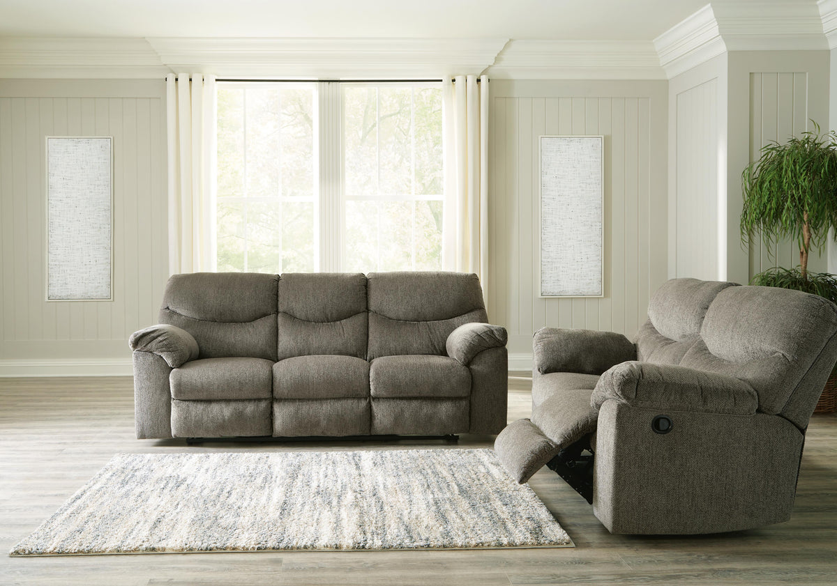 Etta Reclining Sofa and Loveseat in Putty