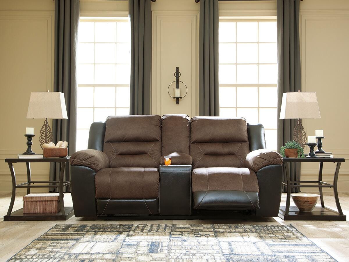 Delaney Reclining Loveseat with Console