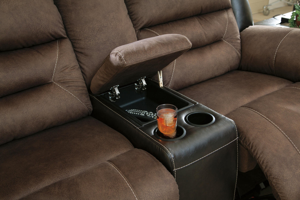 Delaney Reclining Loveseat with Console