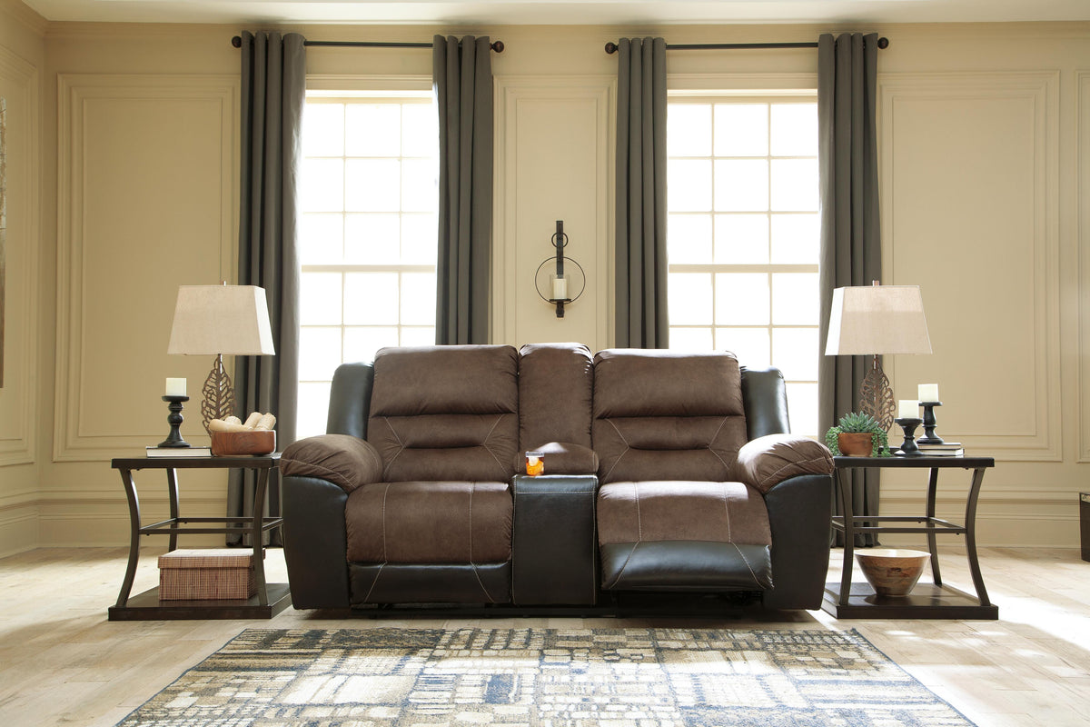 Delaney Reclining Loveseat with Console