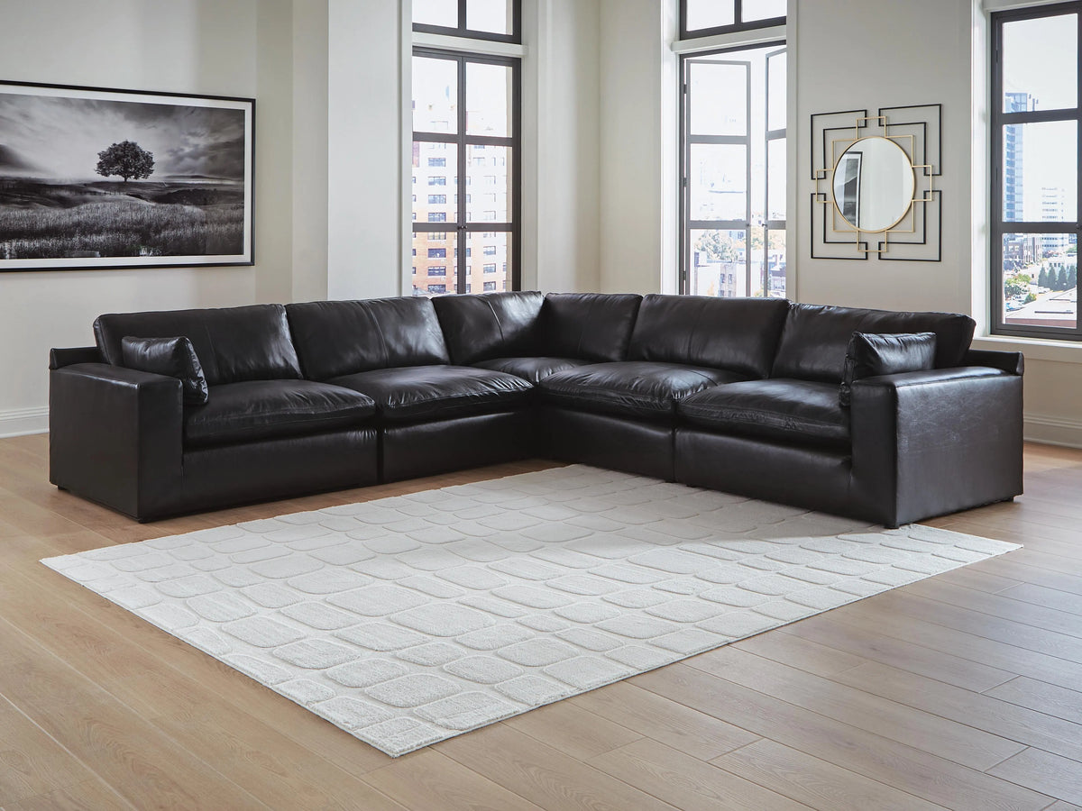 Gantry 5-Piece Sectional in Black