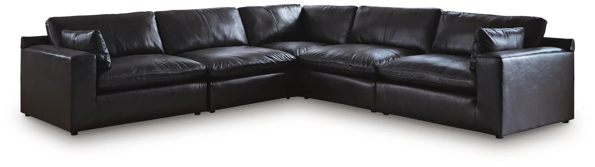 Gantry 5-Piece Sectional in Black