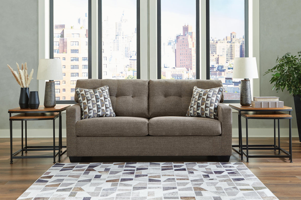 Kellan Sofa and Loveseat in Chocolate