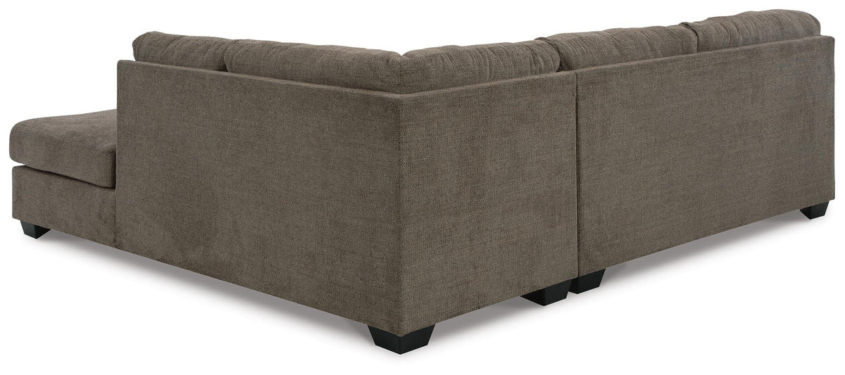 Kellan 2-Piece Sleeper Sectional with Chaise in Chocolate II