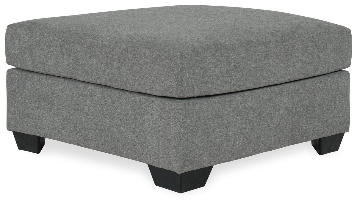 Kellan Oversized Accent Ottoman in Gray