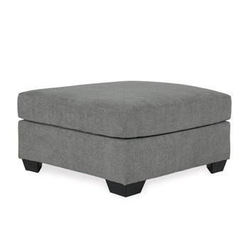 Kellan Oversized Accent Ottoman in Gray