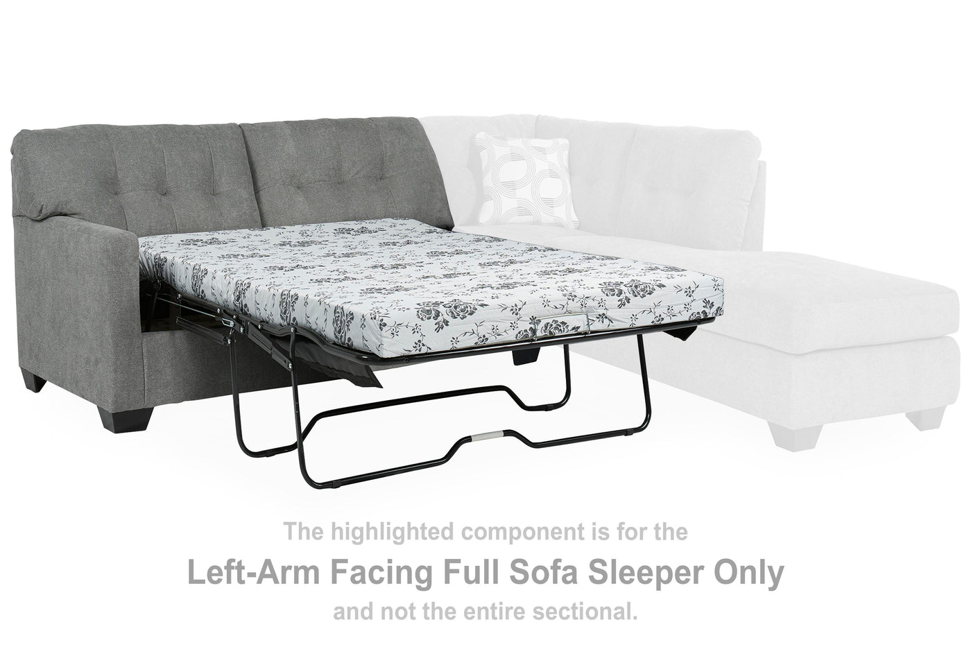 Mahoney Left-Arm Facing Full Sofa Sleeper