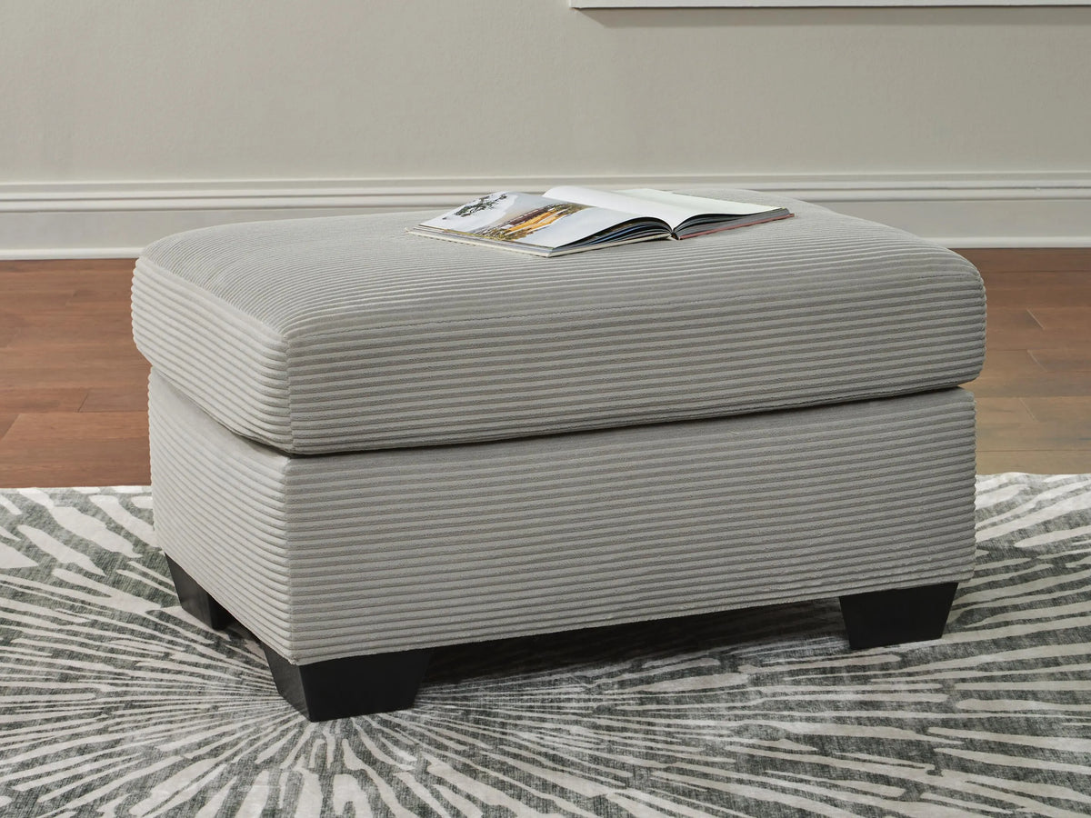 Solene Ottoman in Smoke