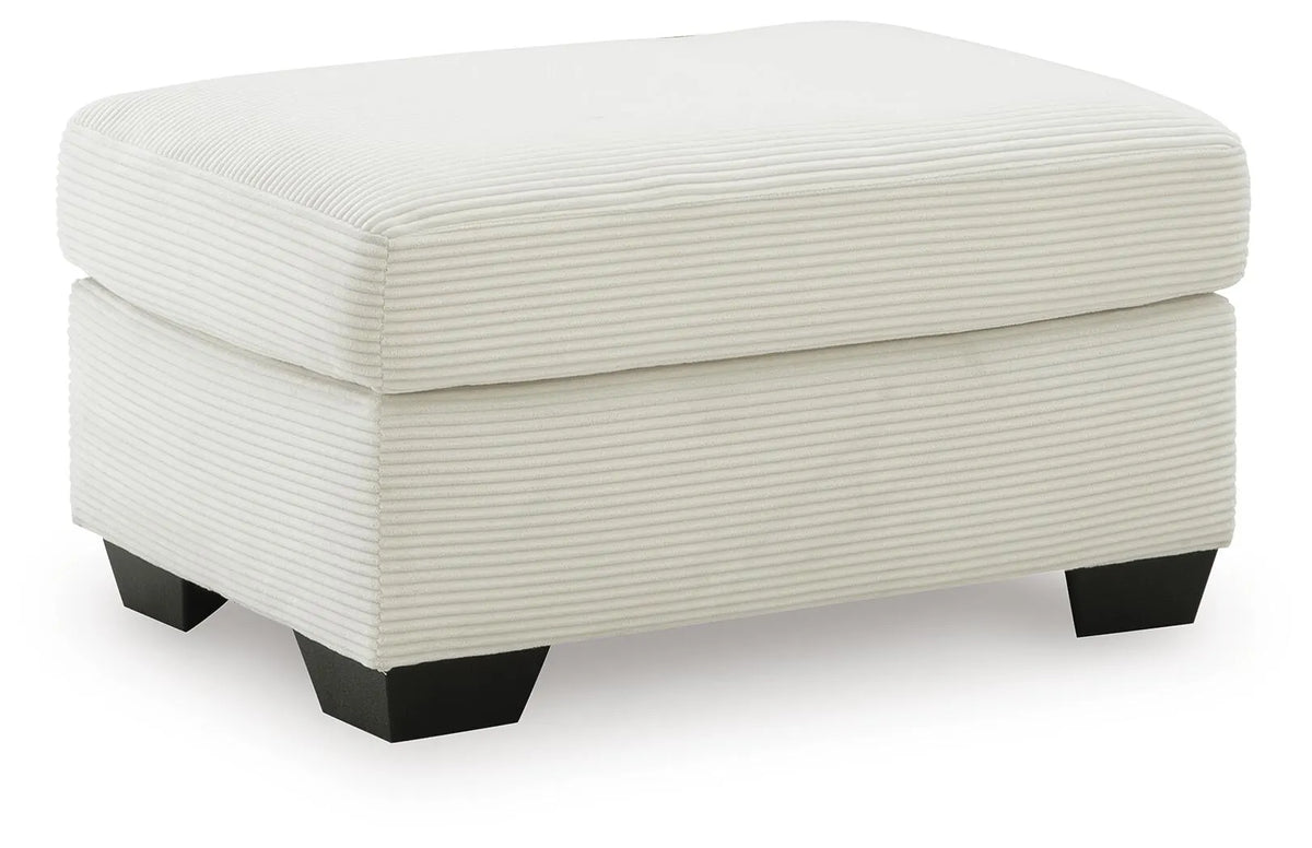 Solene Ottoman in Ivory