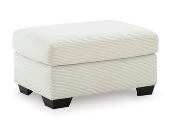 Solene Ottoman in Ivory