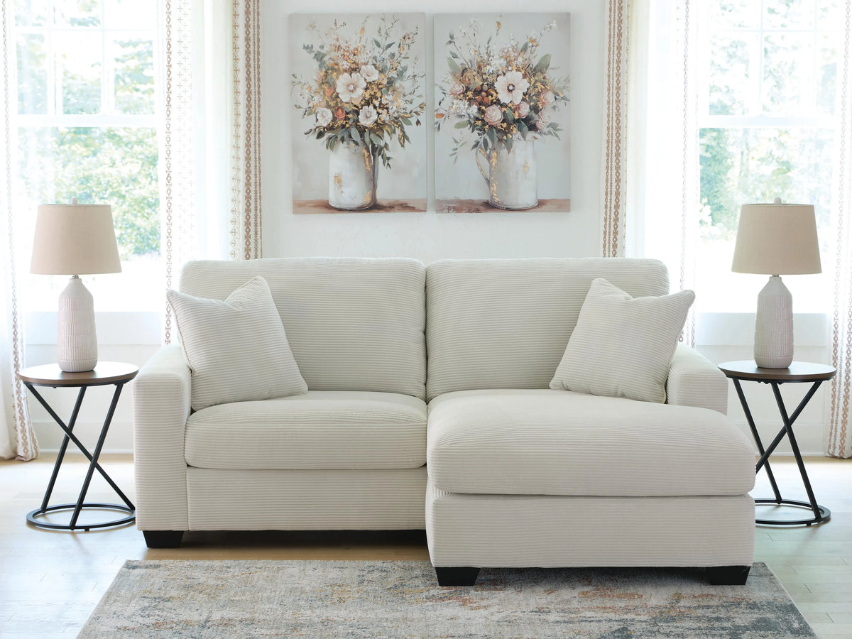 Solene Sofa Chaise in Ivory