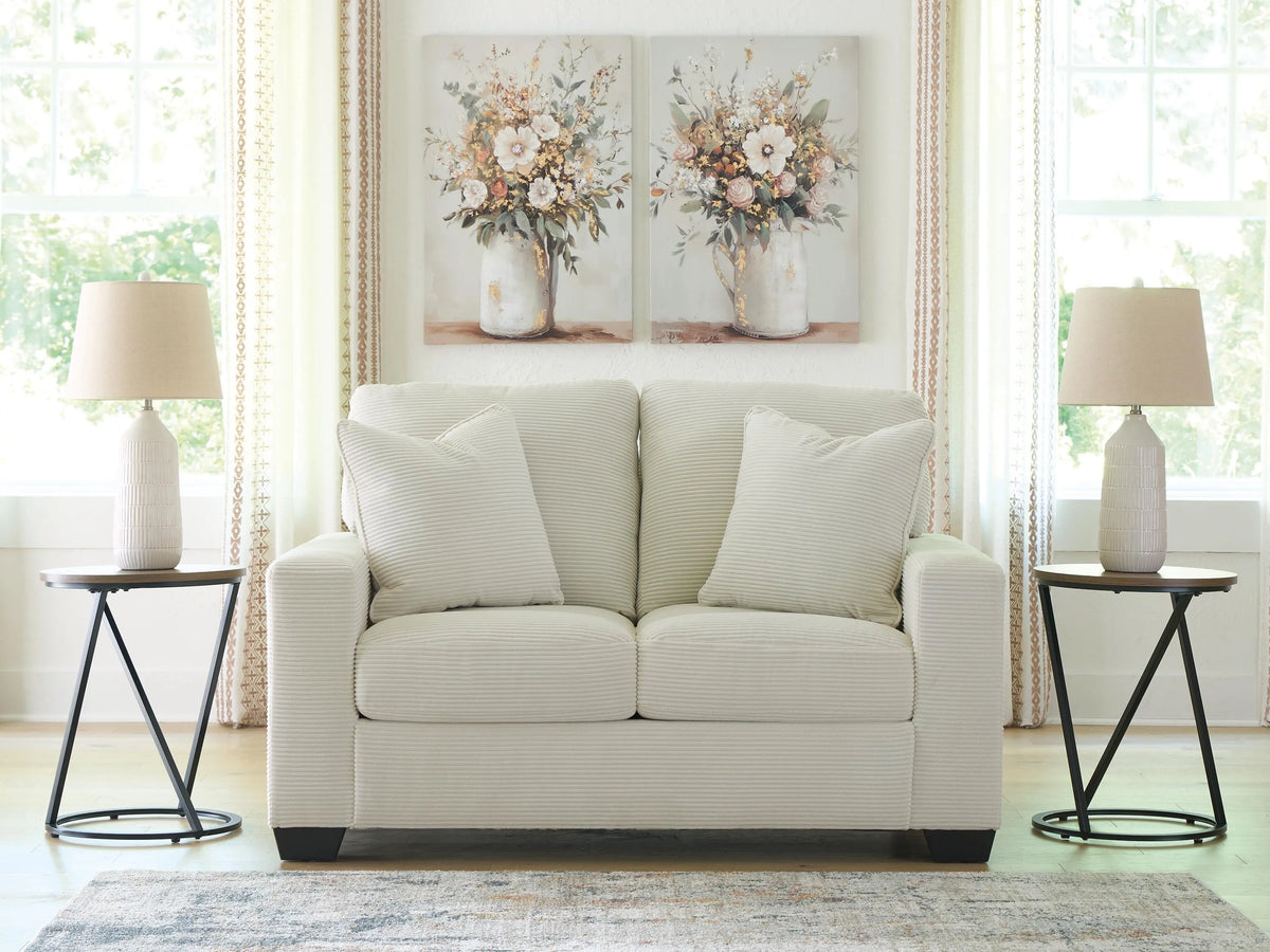 Solene Loveseat in Ivory