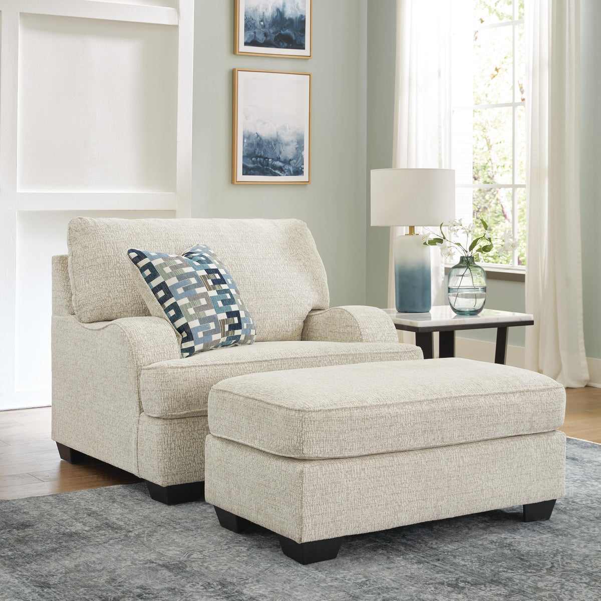 Reeve Oversized Chair and Ottoman