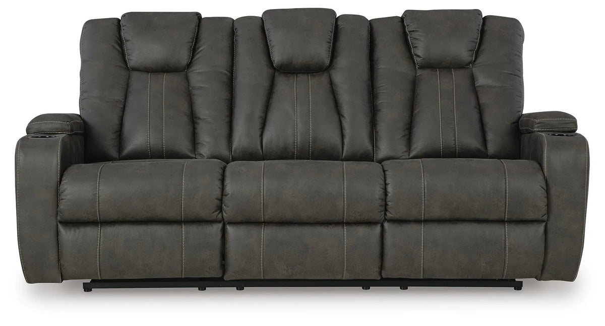 Ferrow Reclining Sofa with Drop Down Table