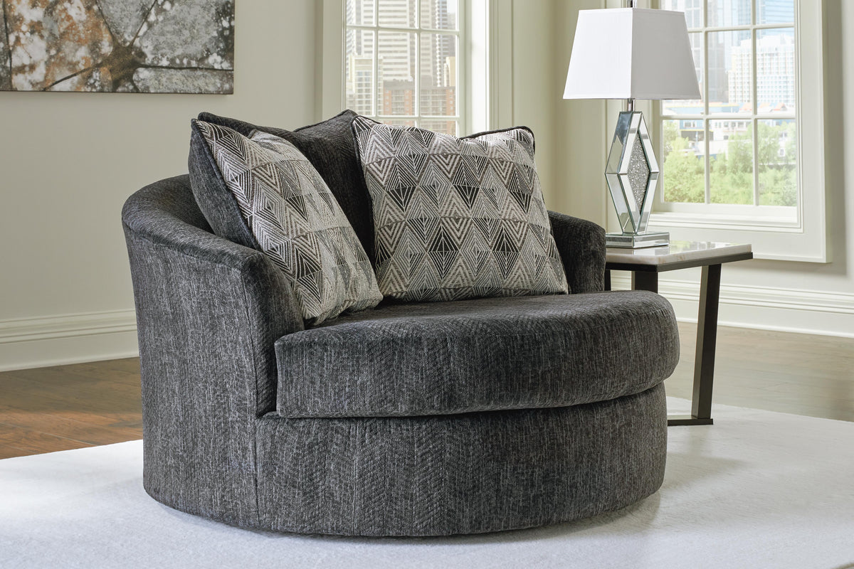 Vail Oversized Swivel Accent Chair