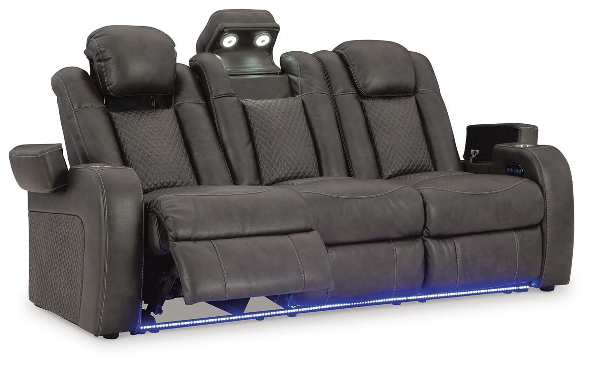 Verlaine Power Reclining Sofa in Shadow