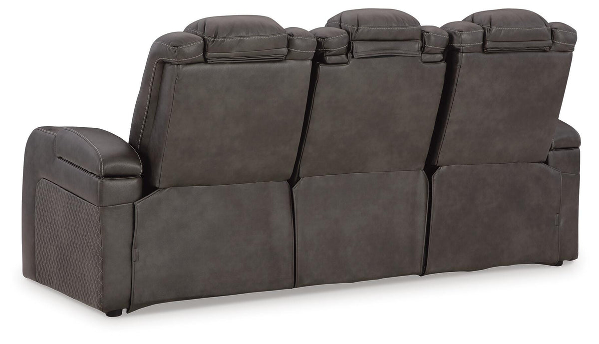 Verlaine Power Reclining Sofa in Shadow