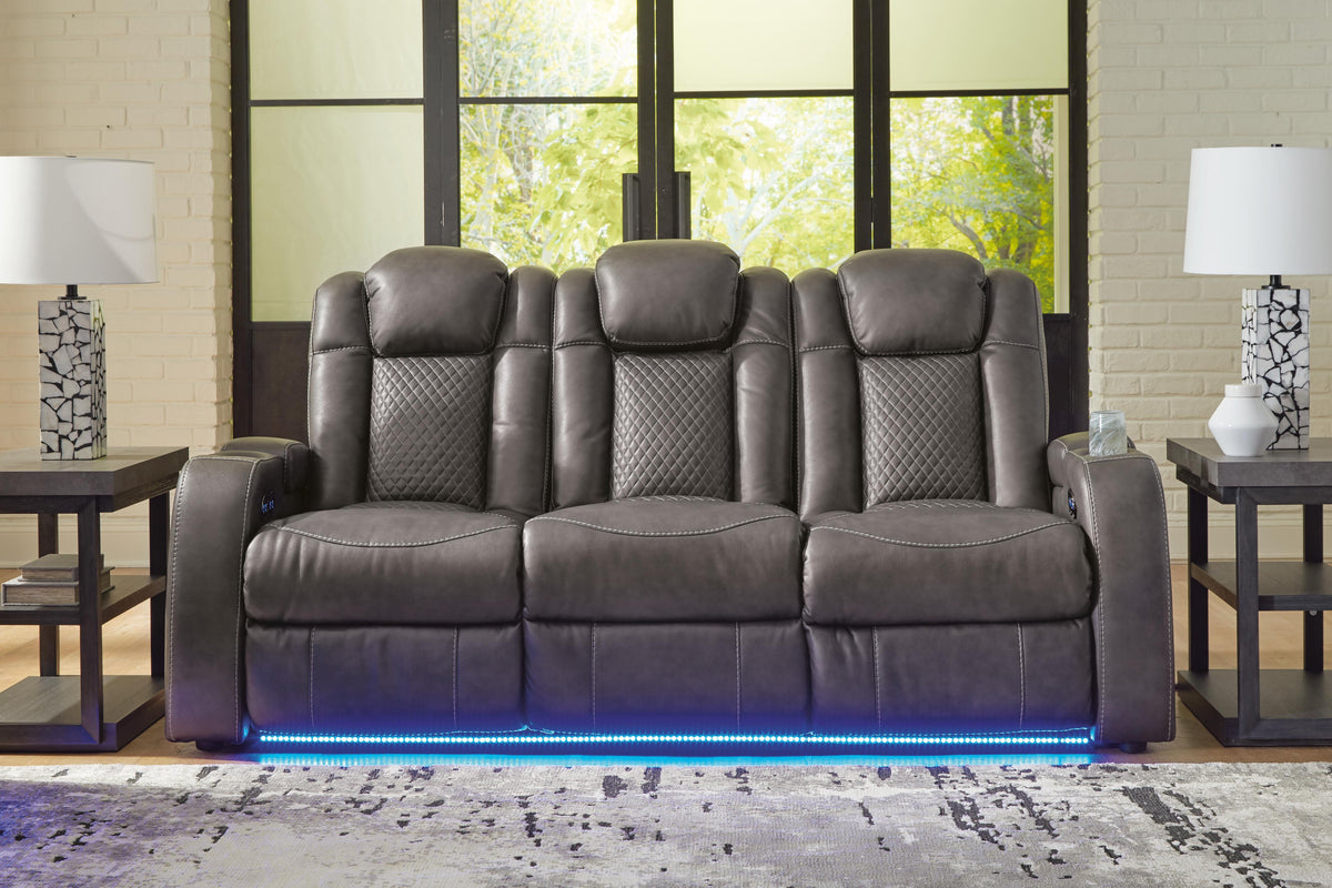 Verlaine Power Reclining Sofa in Shadow