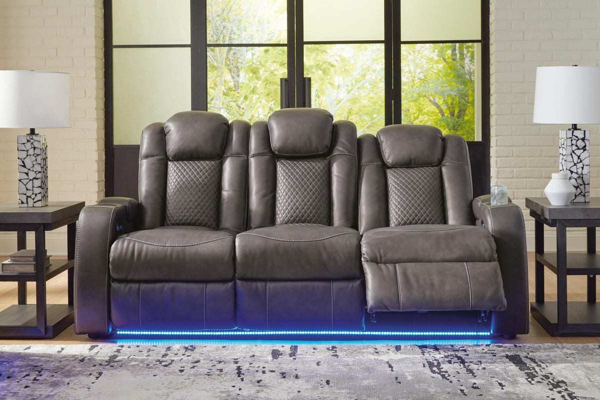 Verlaine Power Reclining Sofa in Shadow