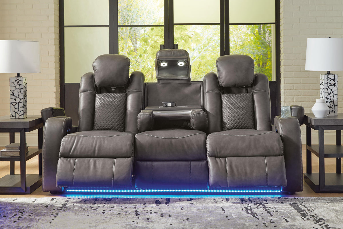 Verlaine Power Reclining Sofa in Shadow